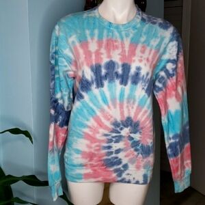 Tie Dye Sweatshirt Pink Lily
